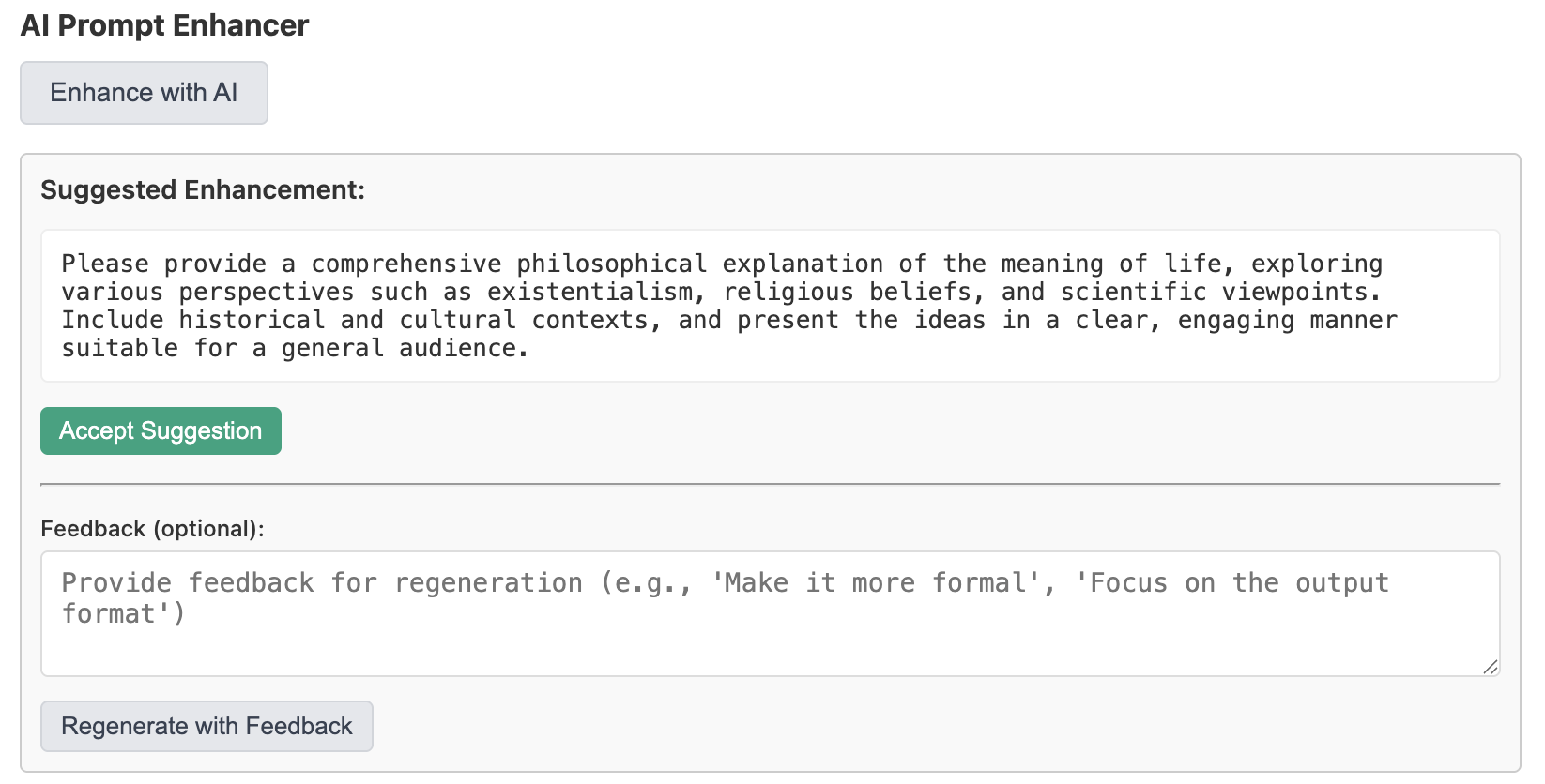 AI features in options/app